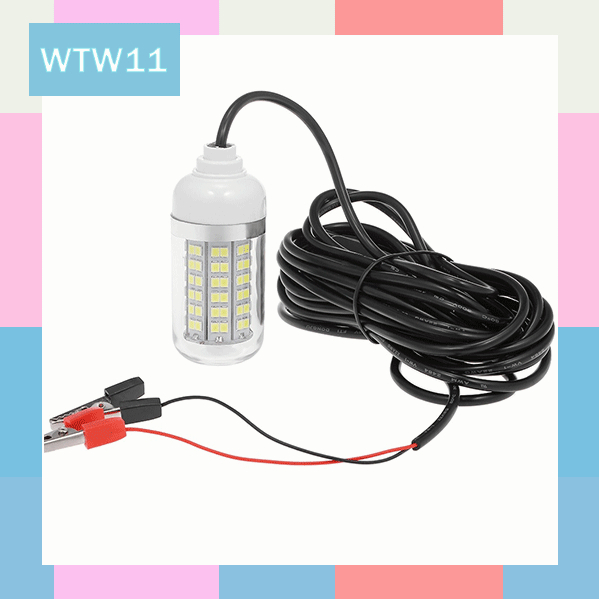 WTW11 Lampu LED 12V untuk Memancing, Lampu Memancing Di Bawah Air, Dapat Digunakan Di Kapal Laut, Lampu Umpan Sistem Pencari Ikan