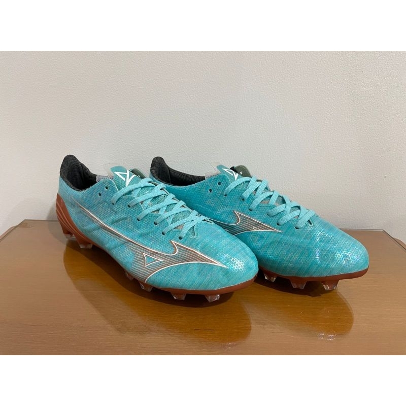 Sepatu Bola Mizuno Alpha Made in Japan Blue Azzure