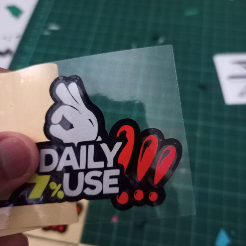 Stiker Cutting 99% Daily Use