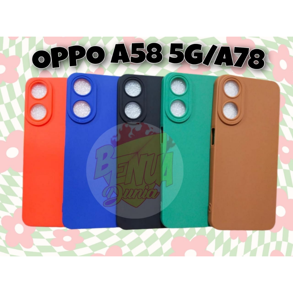 SOFTCASE OPPO A58 5G OPPO A78 5G CASE PRO KAMERA PELINDUNG KAMERA - BD