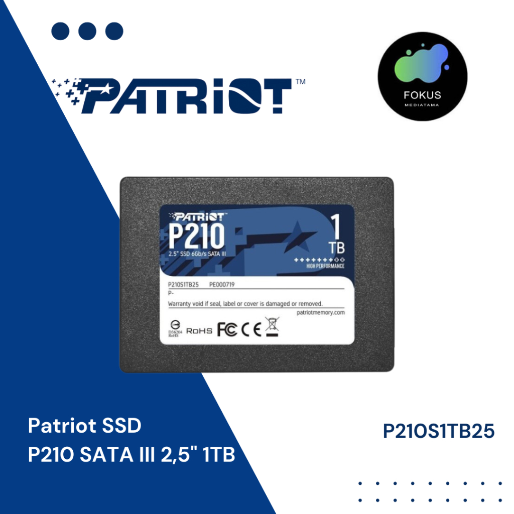 Patriot SSD P210 SATA 3 2.5&quot; 1TB Internal Solid State Drive