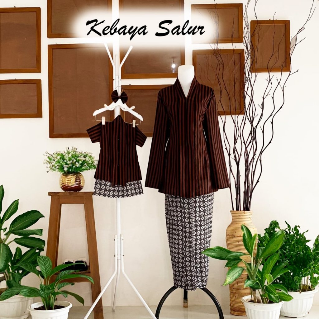 Kebaya Salur - Kebaya Anak dan Dewasa - Kebaya Couple - Pakaian Adat Jawa Anak - Baju Tradisional An