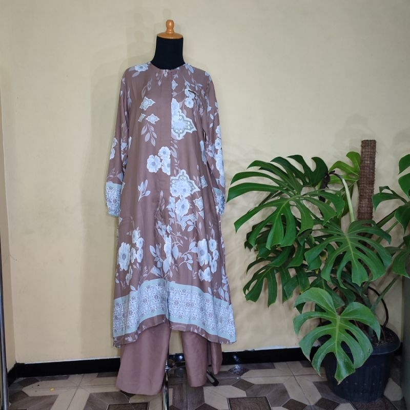 Setcel NMR by Namira size L | long tunik | Setelan celana LD 110