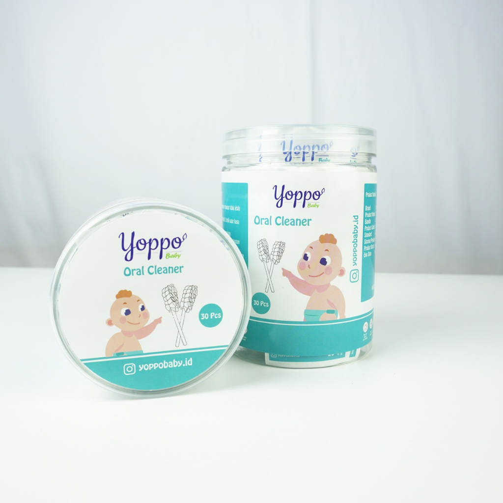 Yoppo Baby - Pembersih Mulut Bayi  / Pembersih Lidah Bayi / Baby Oral Cleaner 30pcs