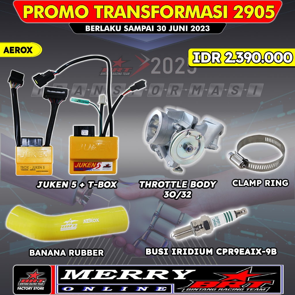 Promo 2905 ECU Juken Tbox &amp; Trhottle Body Velocity BRT Aerox Old 2905
