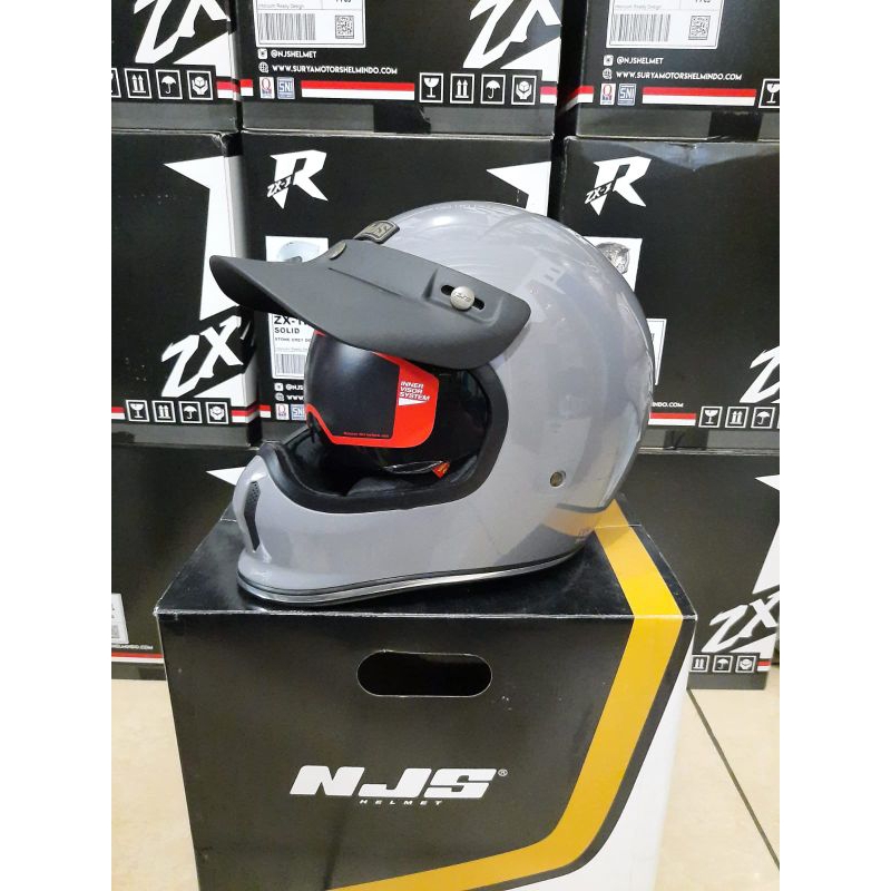 helm NJS FREEDOM RETRO CLASSIC STONE GREY