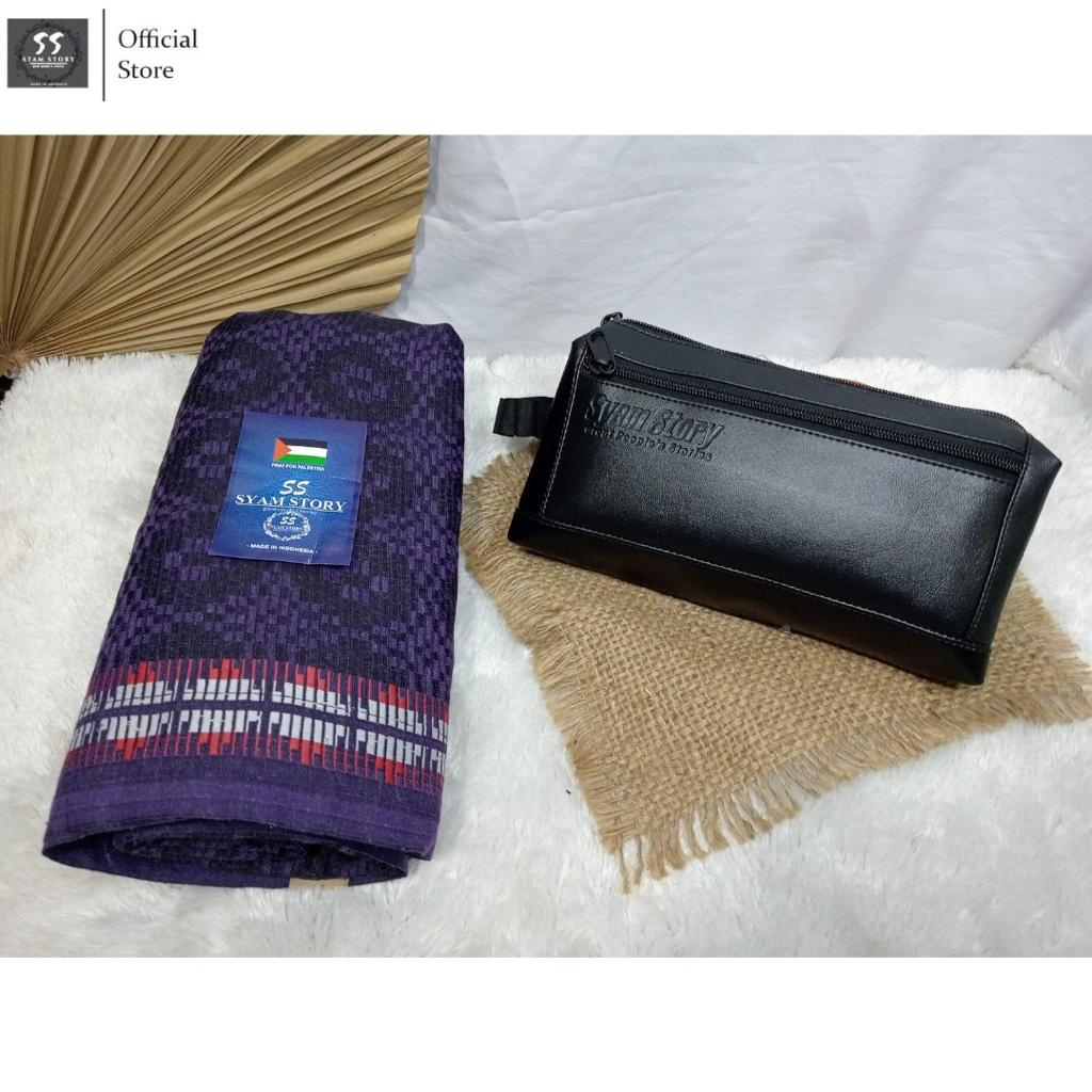 Sarung Dobbi Rayon Corak Hujan Traveling Pouch Sarung Full Dobbi Nusantara