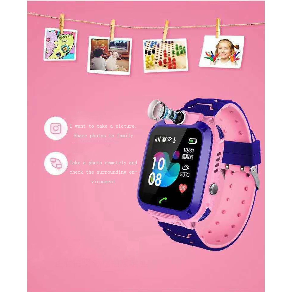 Q12 / Q19 Kids Smartwatch With Camera Jam Pintar Anak - Anak Anti-Lost Kids Smart Watch Waterproof