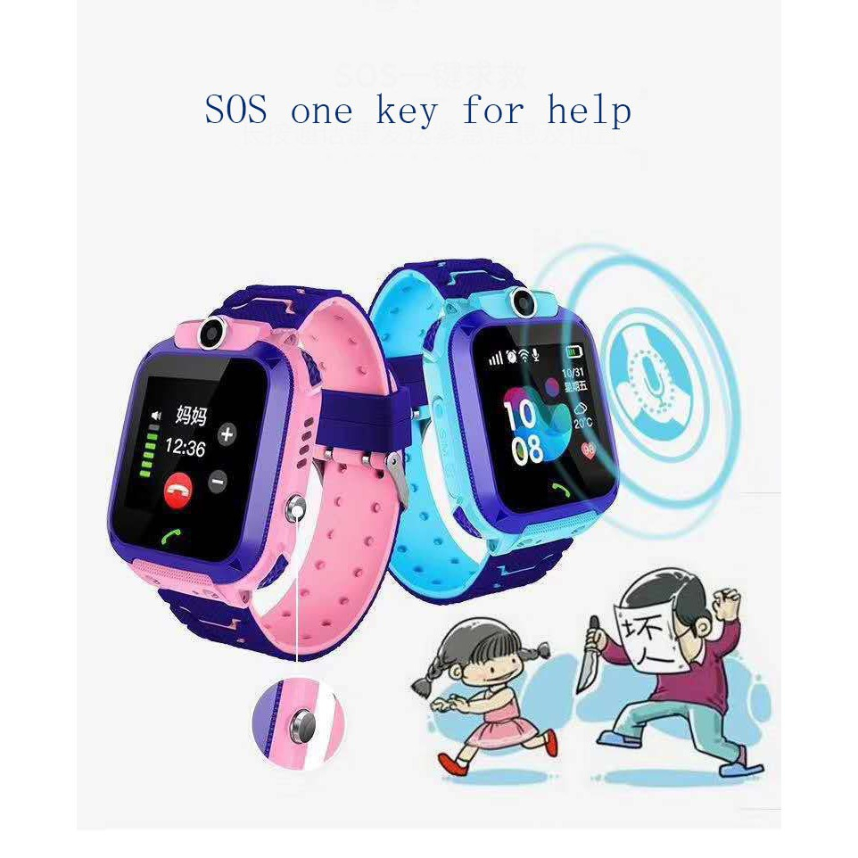 Q12 / Q19 Kids Smartwatch With Camera Jam Pintar Anak - Anak Anti-Lost Kids Smart Watch Waterproof