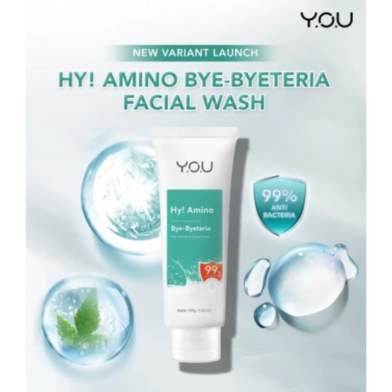 BISA COD - YOU Hy! Amino Facial Wash | Pencuci Muka Y.O.U