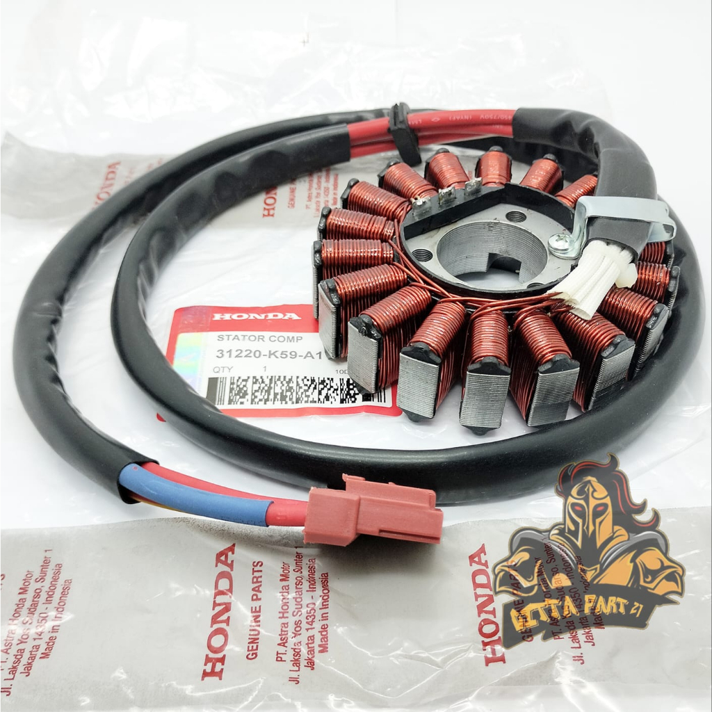 STATOR COMP SPULL ORIGINAL HONDA K59 KUALITAS ASLI ORIGINAL HONDA AHM PRESISI BERFUNGSI DENGAN BAIK VARIO 150 LED PCX 150 ADV 150 SPUL SPOL SPOOL