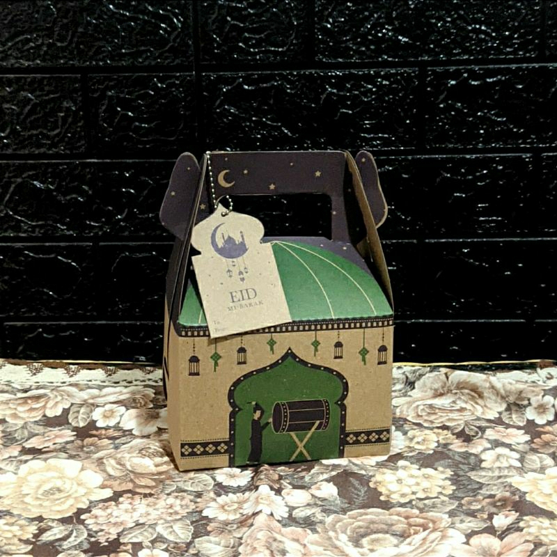 

Gable box / Paper box lebaran/box hampers idul fitri uk 14x10x10