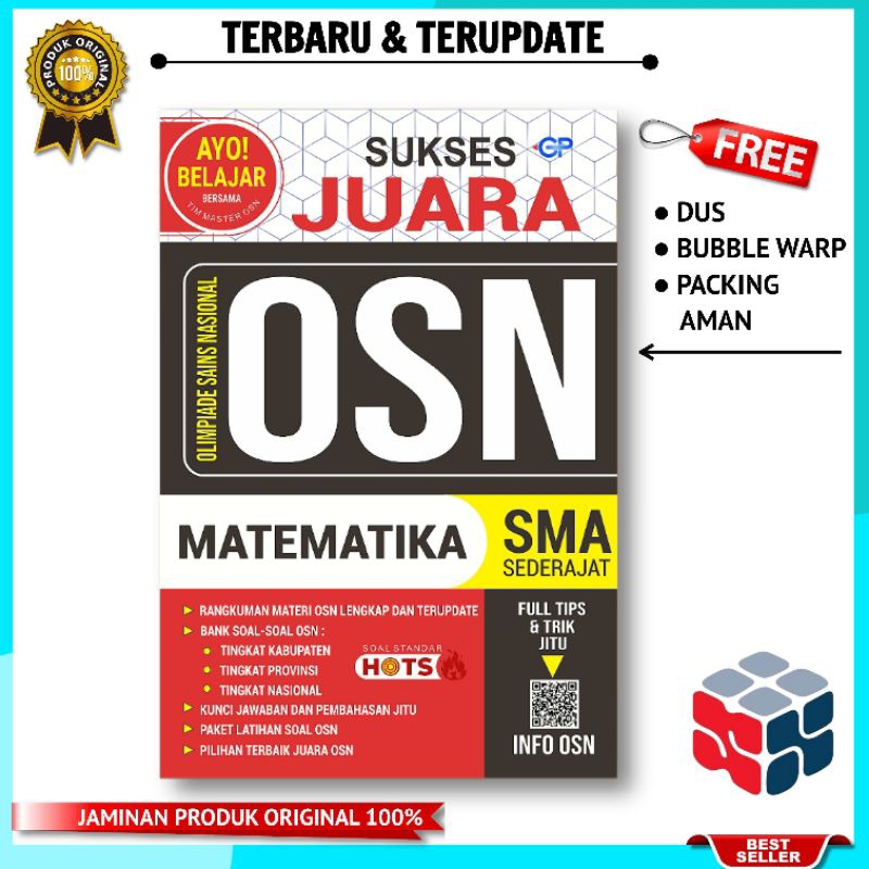 BUKU OSN MATEMATIKA SMA | SUKSES JUARA Olimpiade Sains Nasional MATEMATIKA SMA
