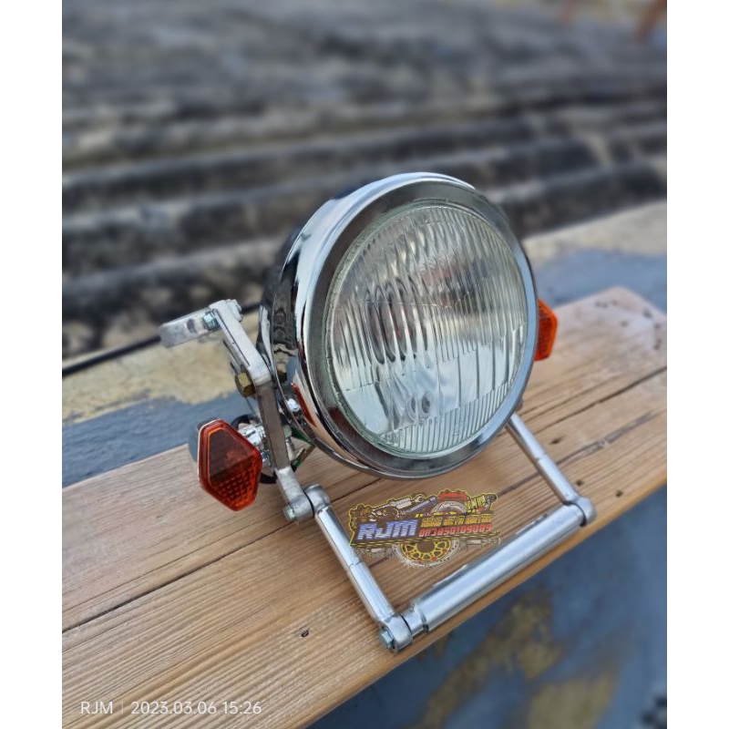 HEADLAMP LAMPU DEPAN CB 100 SET PAKET HEMAT REFLEKTOR CB 100