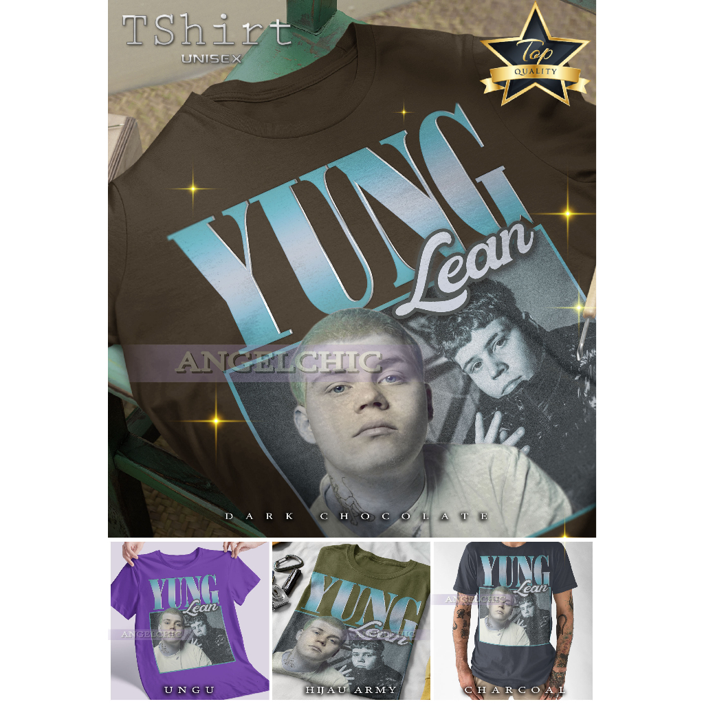 BAJU YUNG LEAN Unisex Bootleg Tee Kaos Premium Vintage Retro