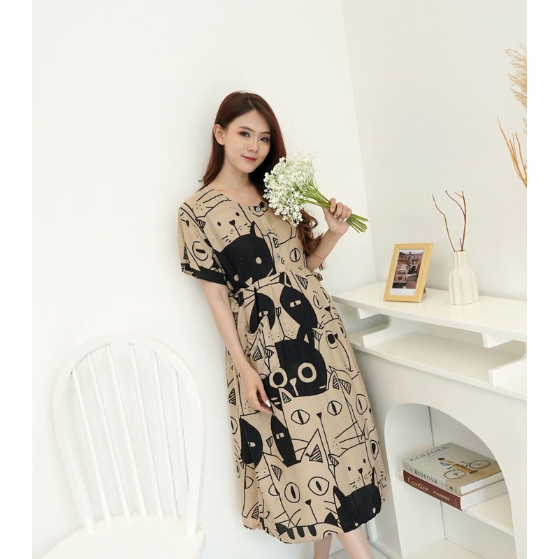 CASUAL MIDI HOME DRESS CENTINI CIBI BUSUI BUMIL