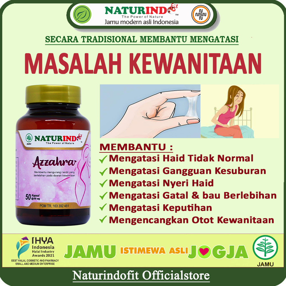 AZZAHRA Herbal Telat Datang Bulan Telat Haid Pelancar Haid PCOS Haid Tidak Teratur Haid Panjang