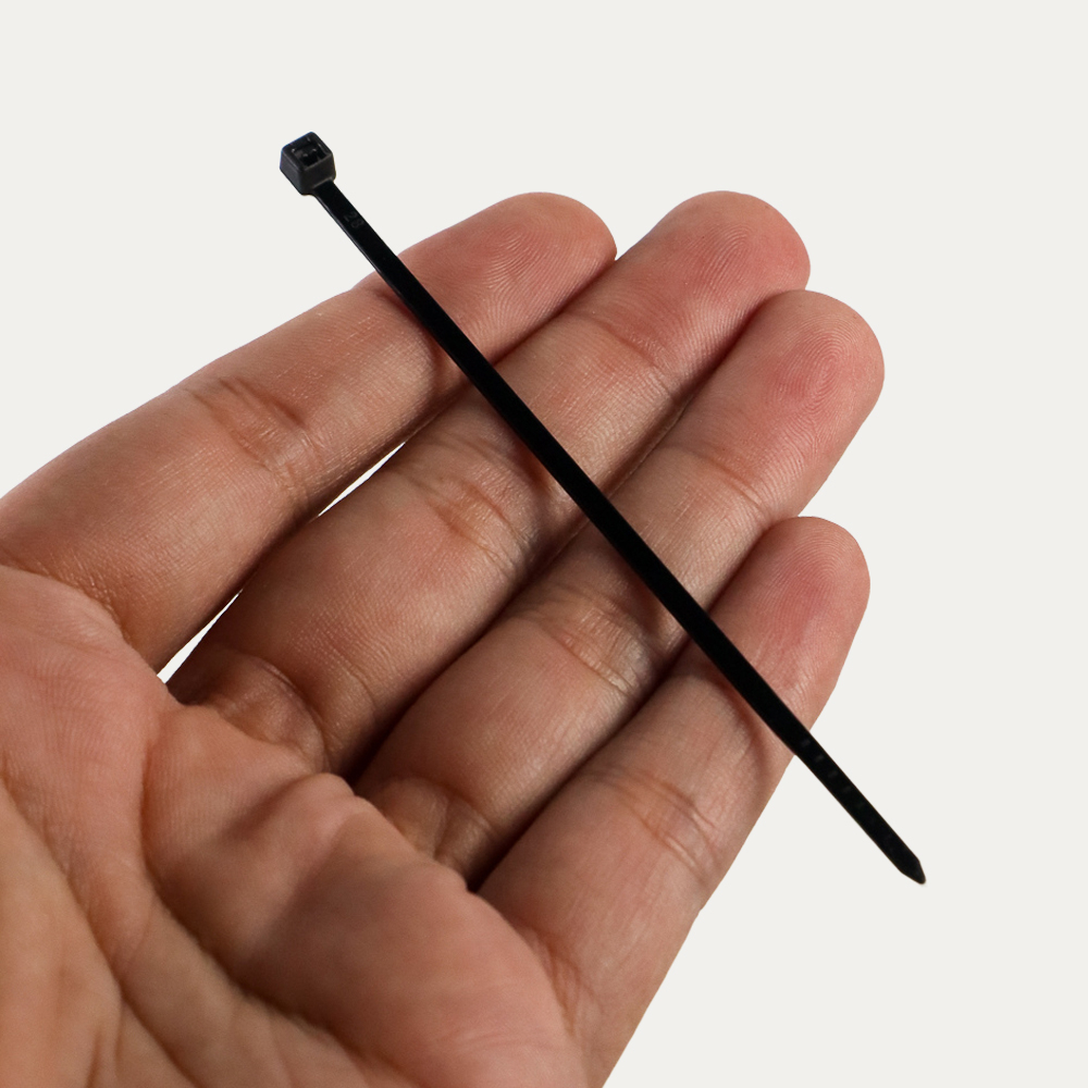 Kabel Tis Ties Self Locking Wire Zip Cable Organizer 2.5x100mm 100 PCS - V94 - Black