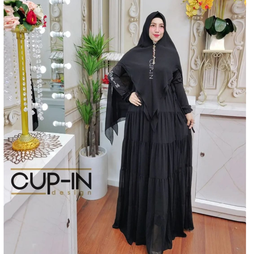 Maysyara maysara syari series gamis syari ori by Cupin Cup-in Design