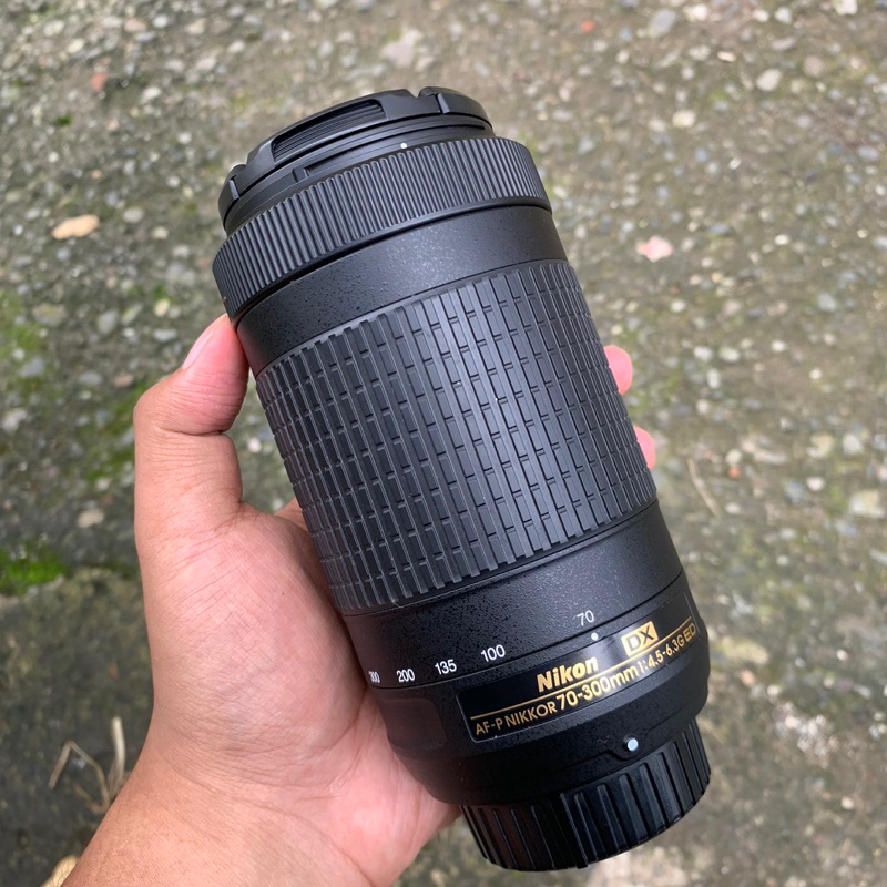 Lensa Telle Nikon AF-P 70-300mm mulus likenew