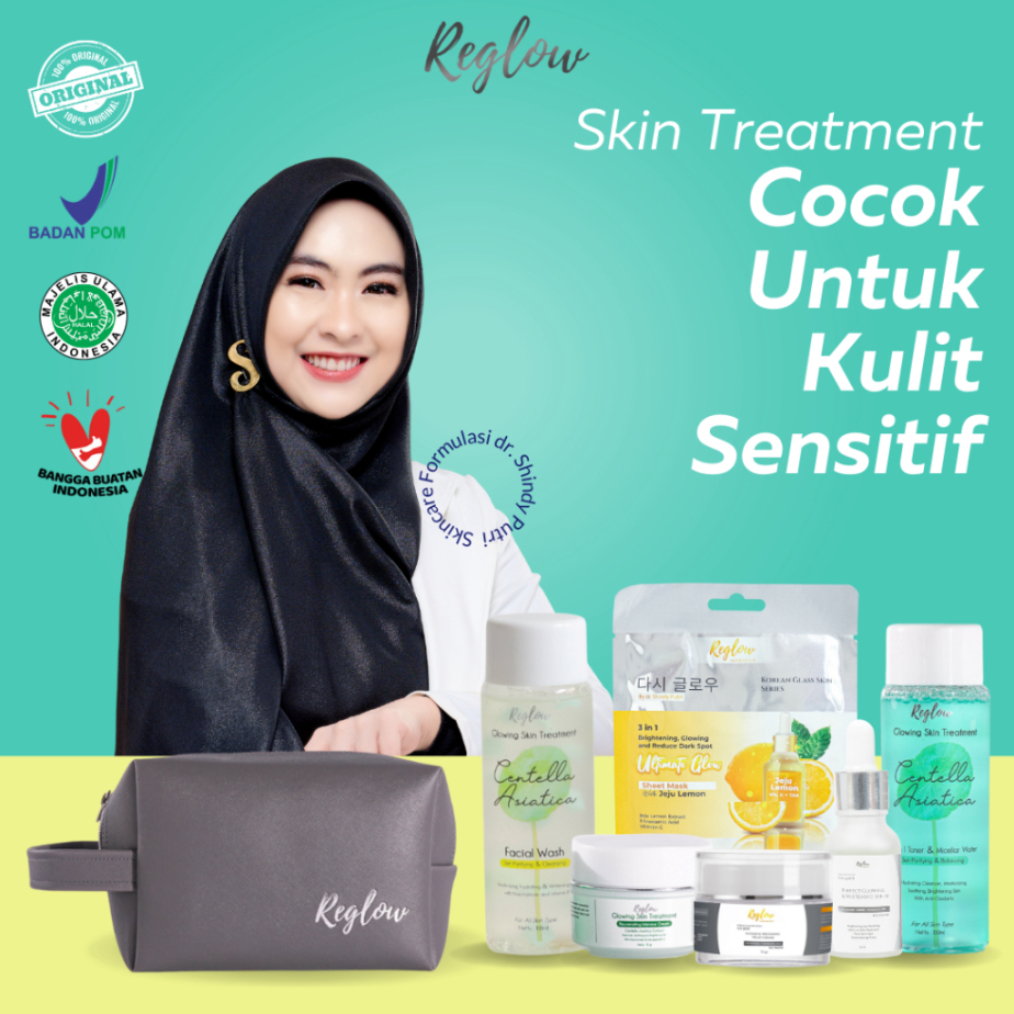 Paket Reglow Doctor Sindy Original Skincare Anti Aging Dan Glowing BPOM Perawatan Kecantikan Serum E