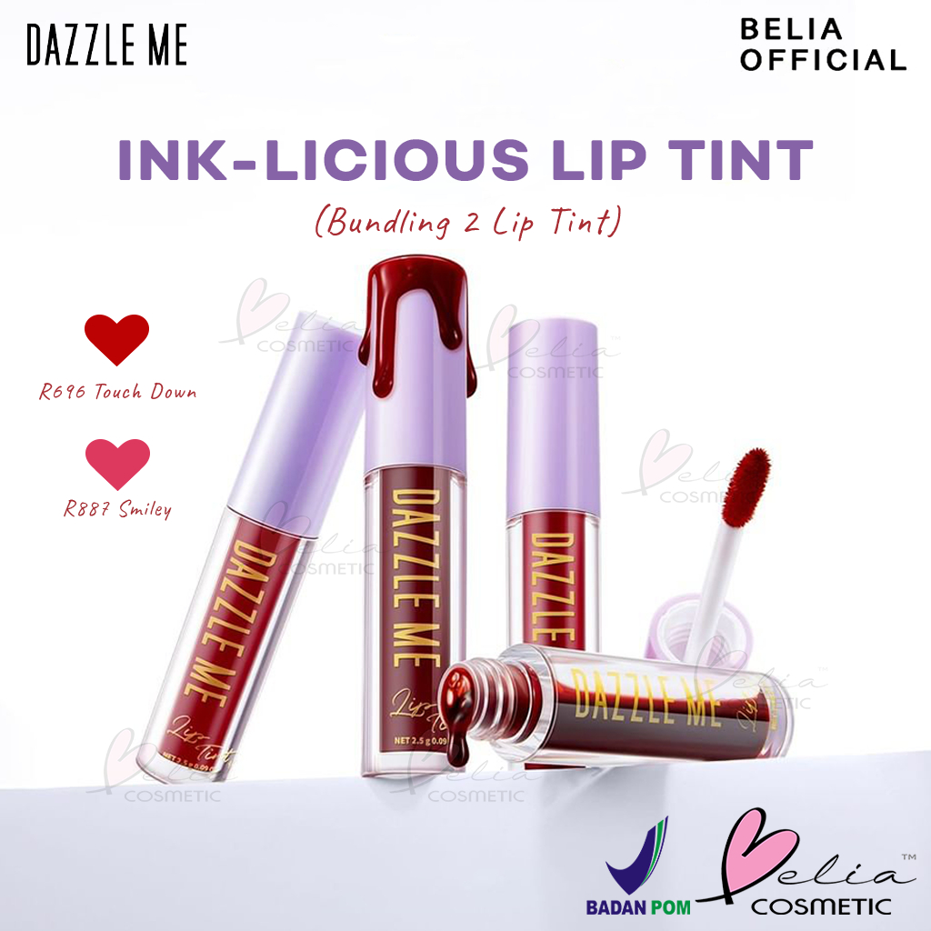 ❤ BELIA ❤ DAZZLE ME Ink-Licious Lip Tint BUNDLING 2 pcs | Lipstain | Lip Color Lip Stain | BPOM