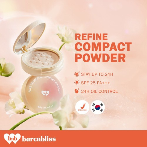 READY STOCK | BARENBLISS FINE TO REFINE COMPACT POWDER ALL VARIANT