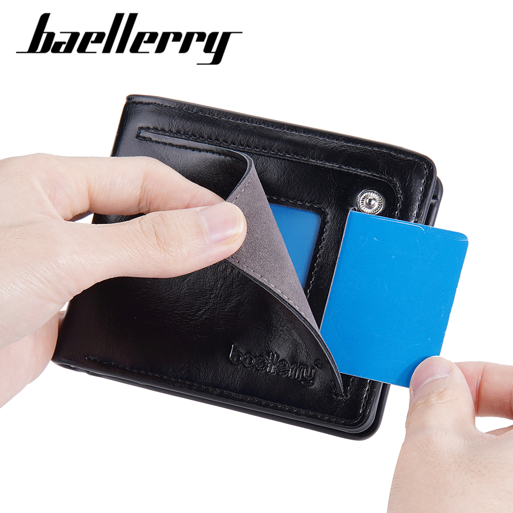 BAELLERRY D3243 Dompet Pria Bahan Kulit PU Leather Premium WATCHKITE WKOS