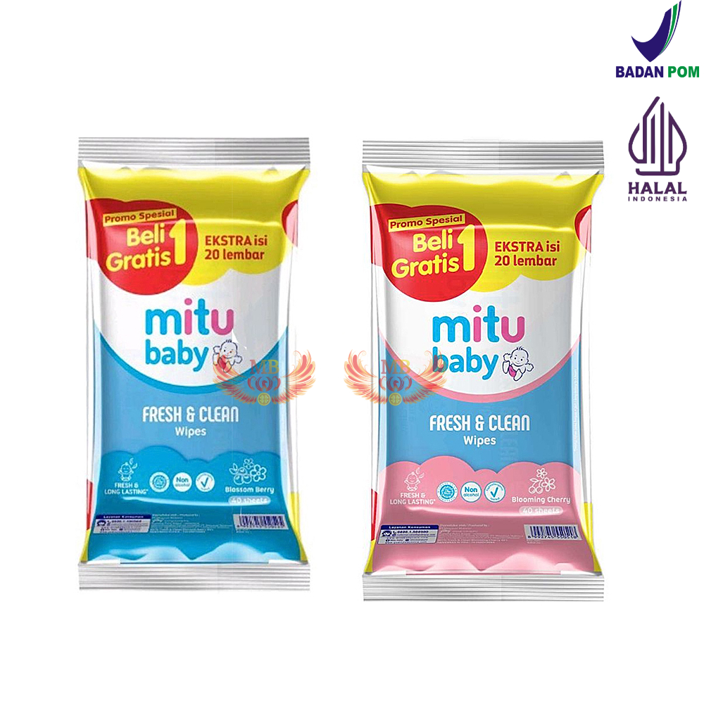 Mitu Tisu / Tissue Basah Fresh and Clean Wipes 50's Beli 1 Gratis 1