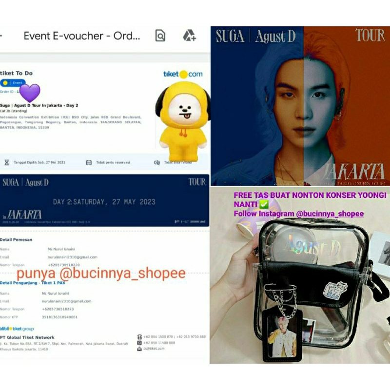 JASTIP DI QOMARUNTIX READY TIKET SUGA AGUSTD TOUR IN JAKARTA FREE TAS KONSER