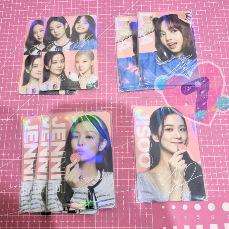 Blackpink x Oreo Photocard + PC group pop store | Jisoo Jennie Lisa | BP PC Jisoo jichu Jennie Nini Lisa rose Biscuit
