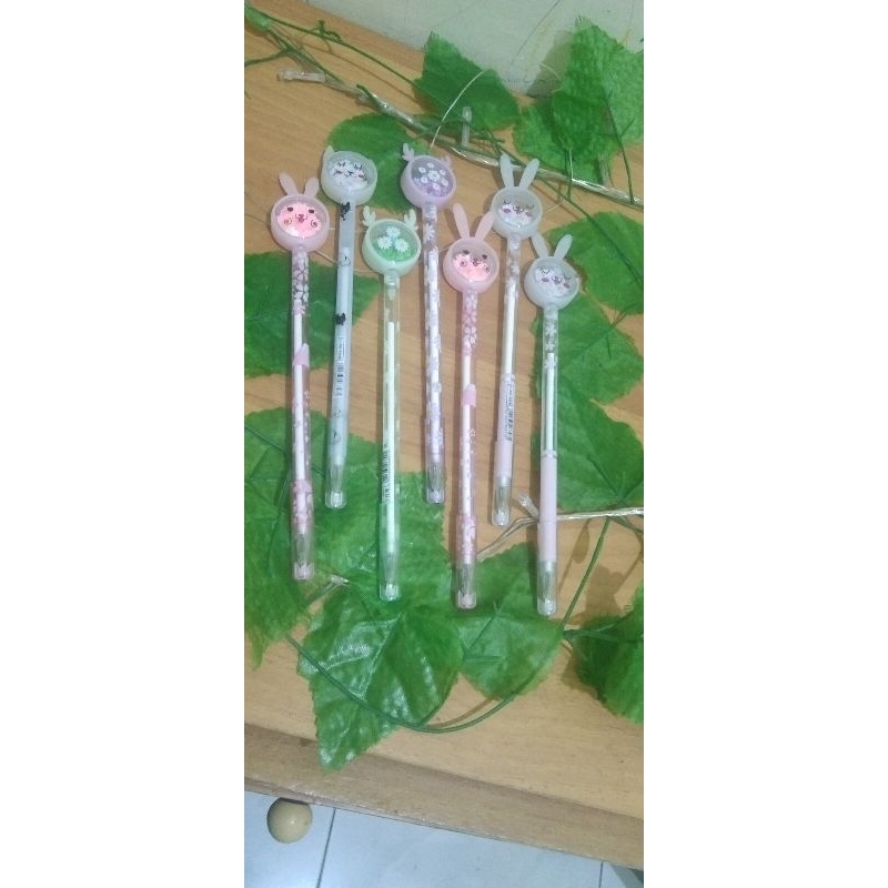 

pulpen Glitter karakter lucu