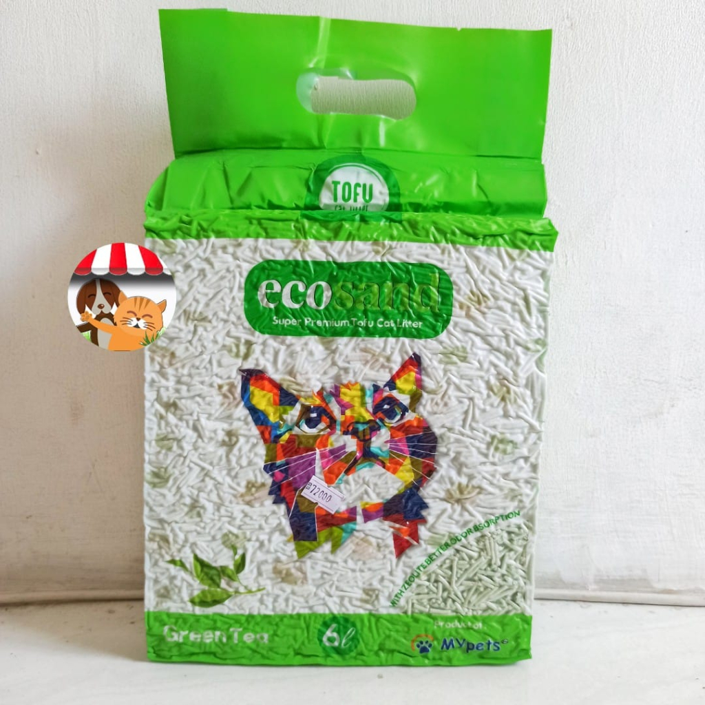 Ecosand Tofu Cat Litter 6 Liter - Pasir Kucing Tofu Soya Premium