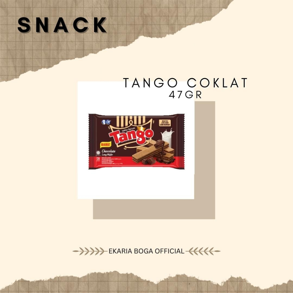 

SNACK | BISKUIT | WAFER | TANGO | TANGO WAFER | TANGO COKLAT 47GR