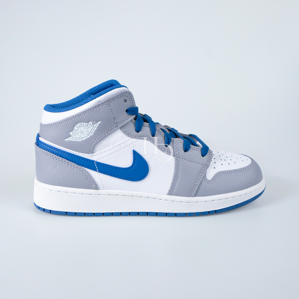 Air Jordan 1 Mid True Blue Cement (GS) DQ8423-014