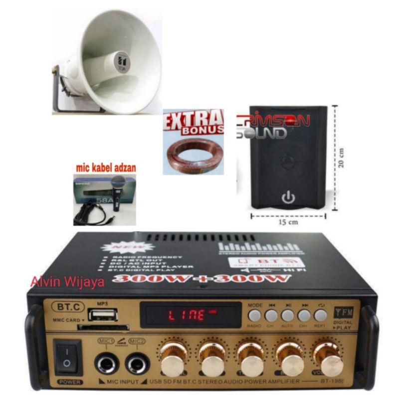 Sound System musholla paket Speaker indoor/outdoor Toa
