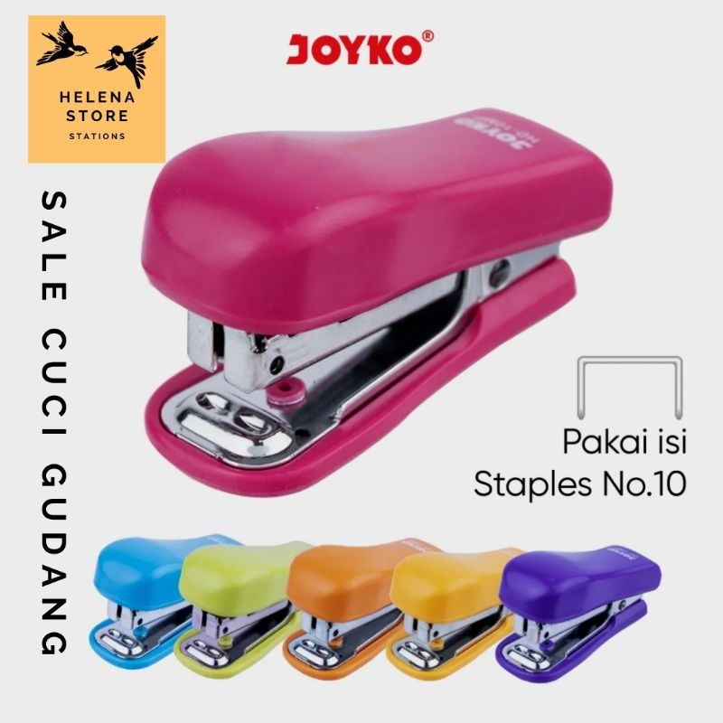 

HELENA - Staples Kecil Mini Joyko (HD 10 MP/Joyko 10 MM) Tanpa Isi Staples Warna Warni Stapler Lucu Kantor Sekolah