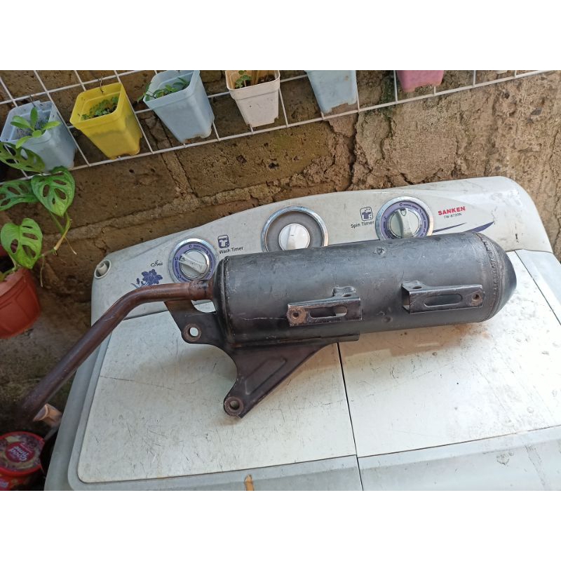 Knalpot beat fi beat lama karbu scoopy original ori copotan standar kelengkapan seperti dif