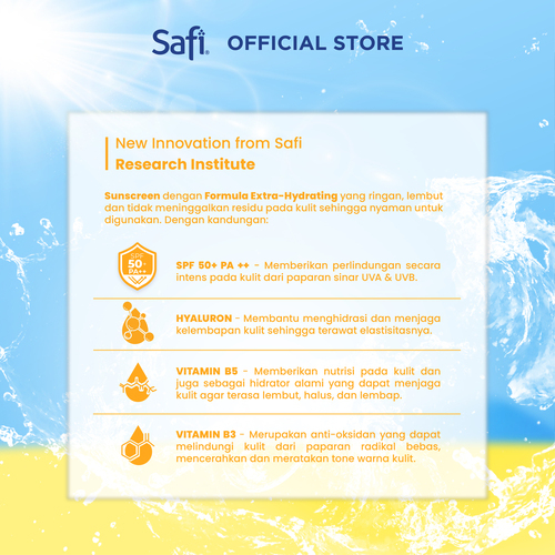 Safi Sun Essential Comfort Touch Sunscreen SPF 50+ PA++30ml