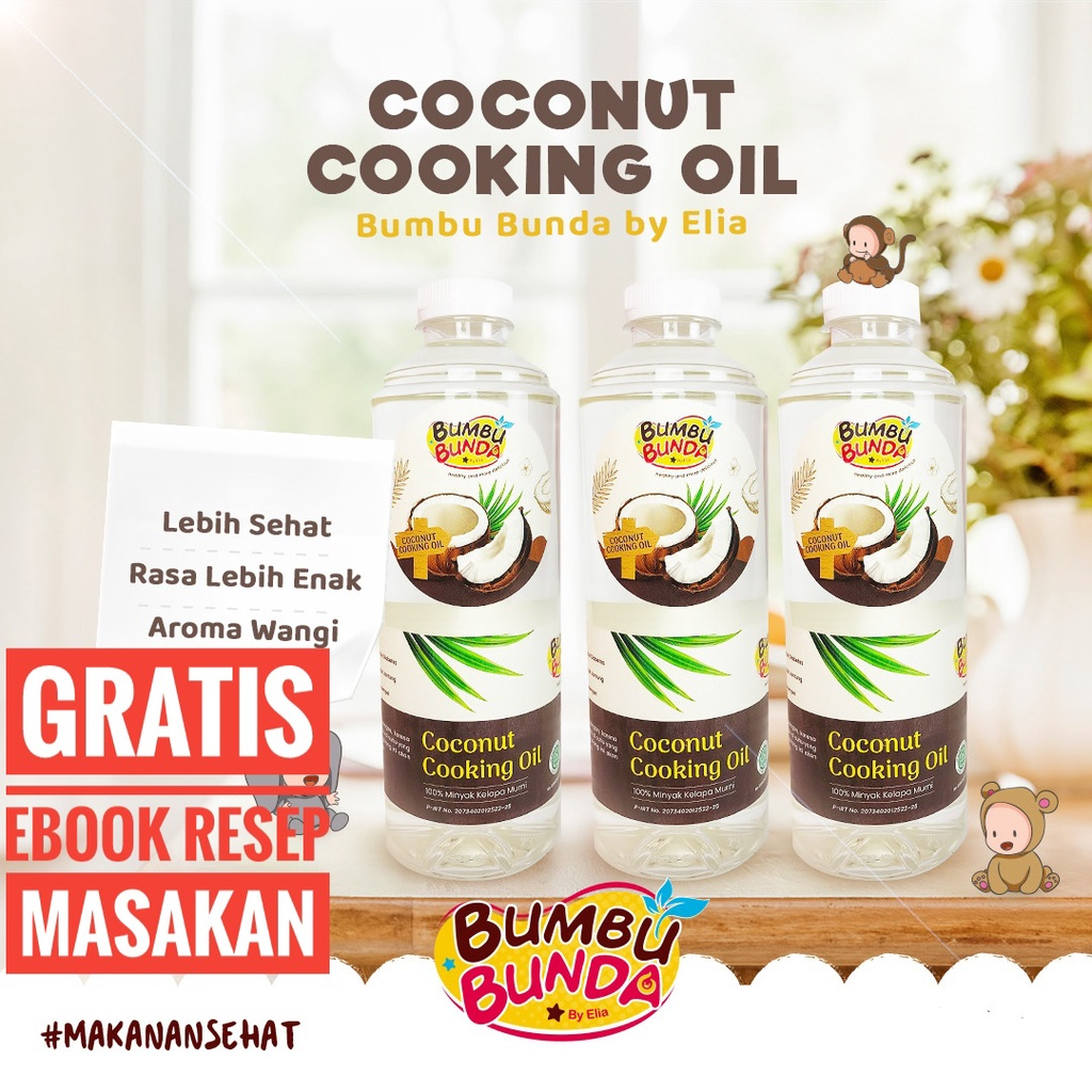 Bumbu Bunda Elia Coconut Cooking Oil / Minyak MPASI / BB Booster / CCO / VCO / Lemak Minyak Bayi