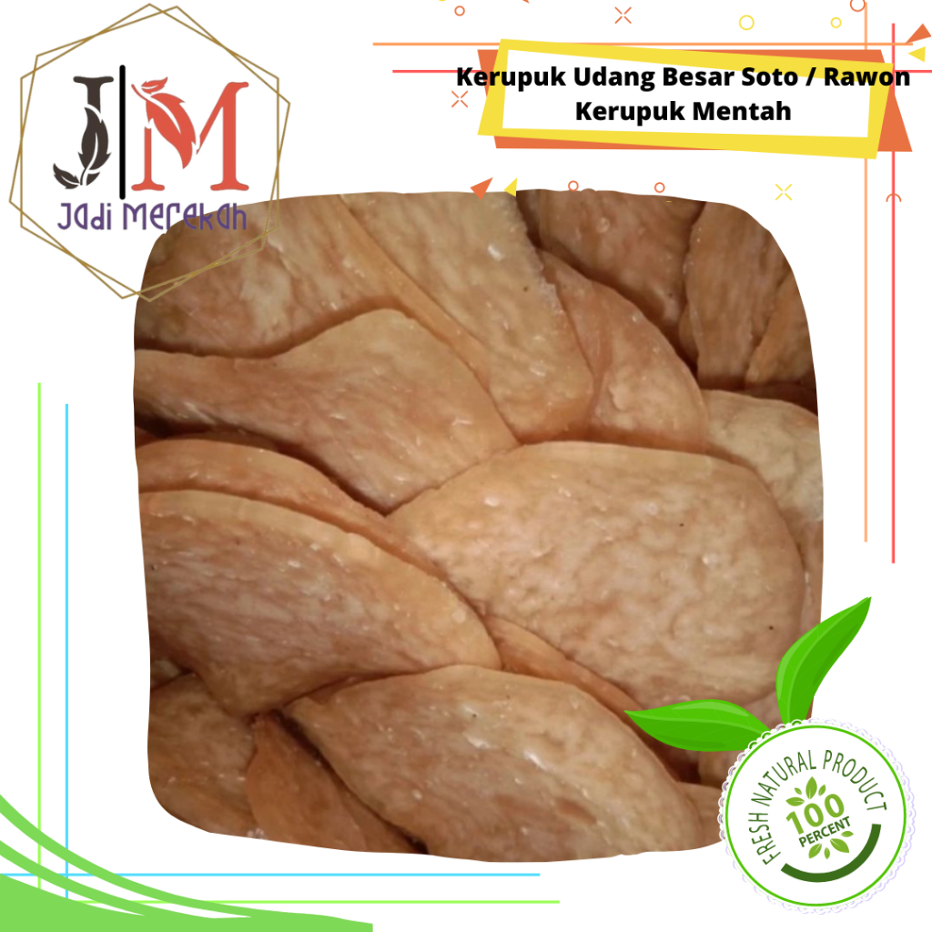 

[JM SoFresh] Kerupuk Udang Besar Mentah / Untuk Rawon & Soto