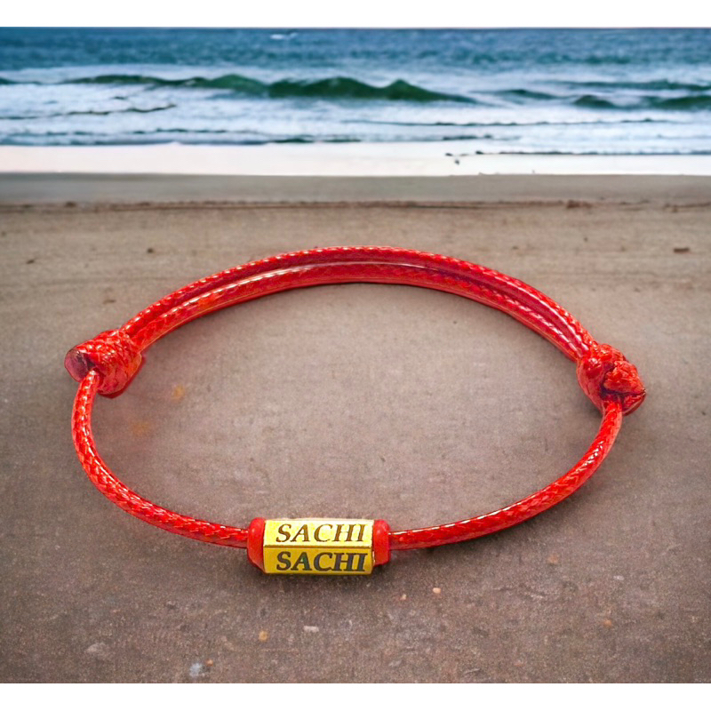 gelang titanium tali serut grafir namamu