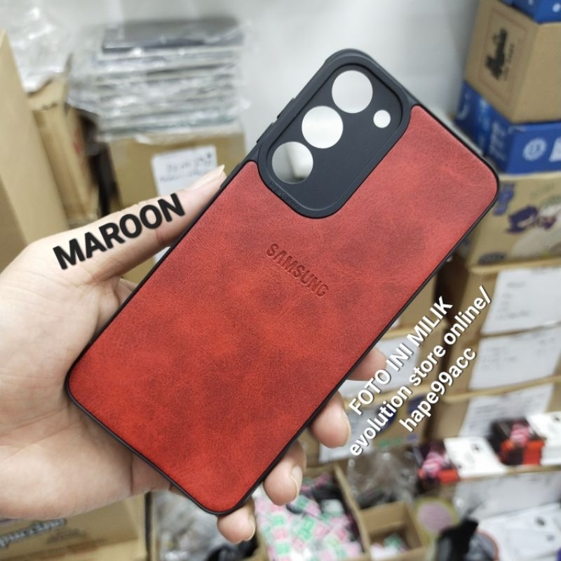 Samsung S23 S23 PLUS soft case leather kulit cover slim