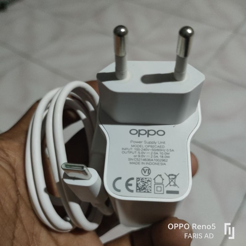 Charger Oppo A55 A54 A74 5G 18w Original 100% Copotan Hp