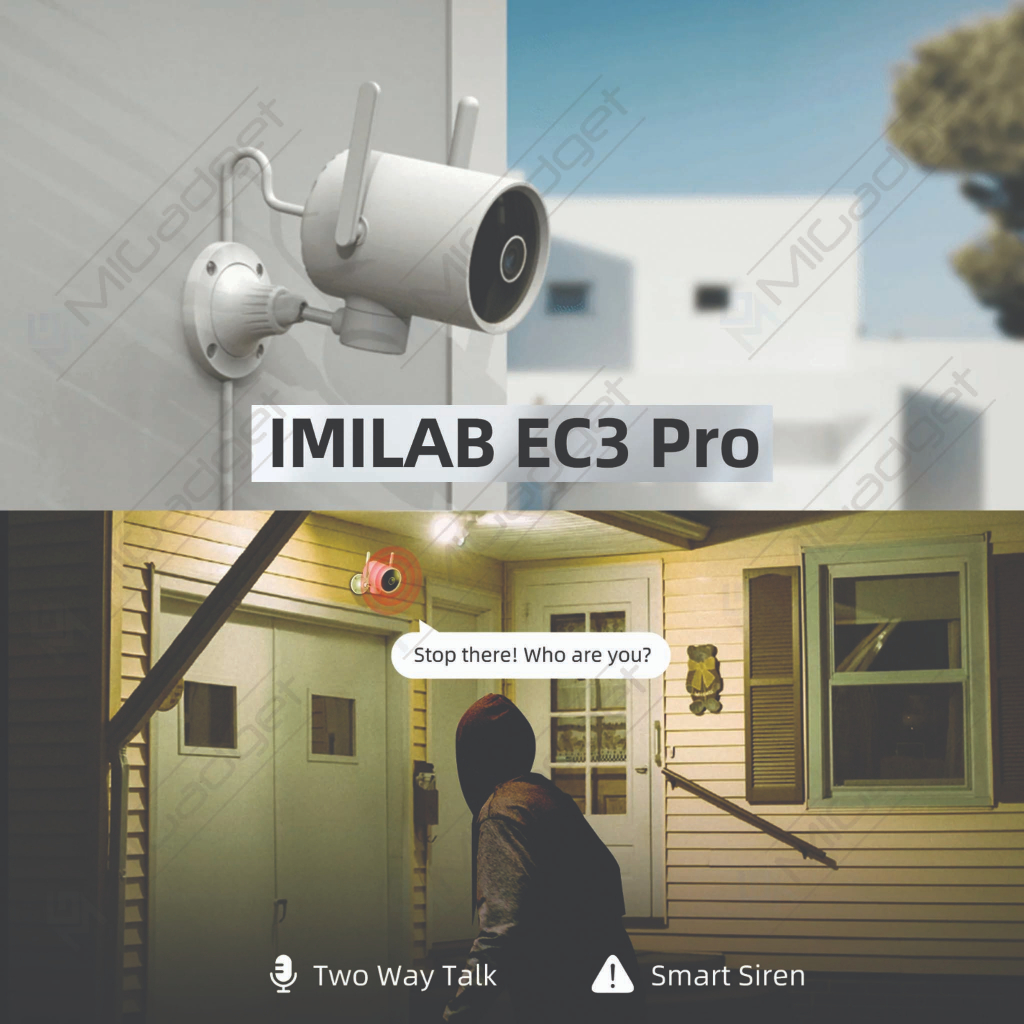 Imilab EC3 Pro Outdoor Security Camera 2K Night Vision Alarm IP66 CCTV