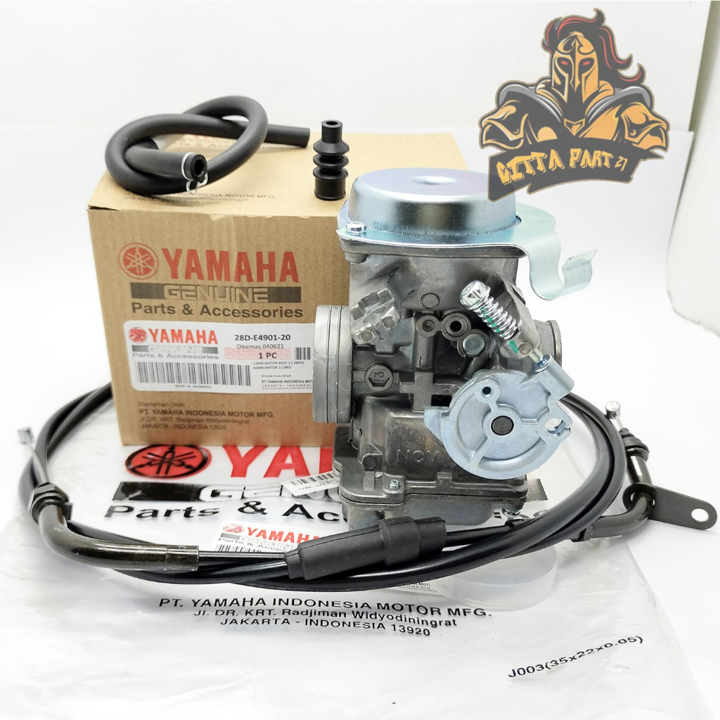 ORIGINAL KARBURATOR CARBURATOR SET PLUS KABEL GAS YAMAHA 28D KUALITAS ASLI ORIGINAL YAMAHA YGP PRESISI TIDAK BOROS TIDAK BANJIR DAN DIJAMIN AWET MIO KARBU MIO SPORTY MIO SMILE  FINO CARBU KARBU