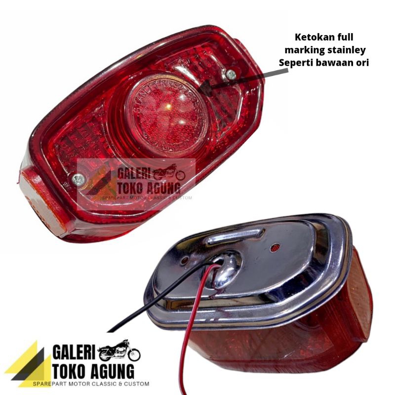 stoplamp lampu belakang yamaha V75 L2G L2SN LS3 YB100 LAMPU BELAKANG V75 YB100