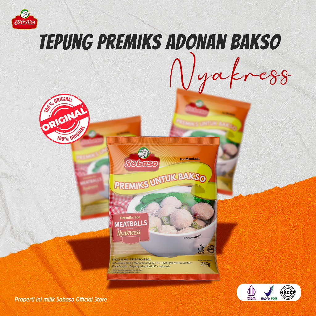 

Tepung Premiks Adonan Bakso Nyakress Sobaso 1DOS