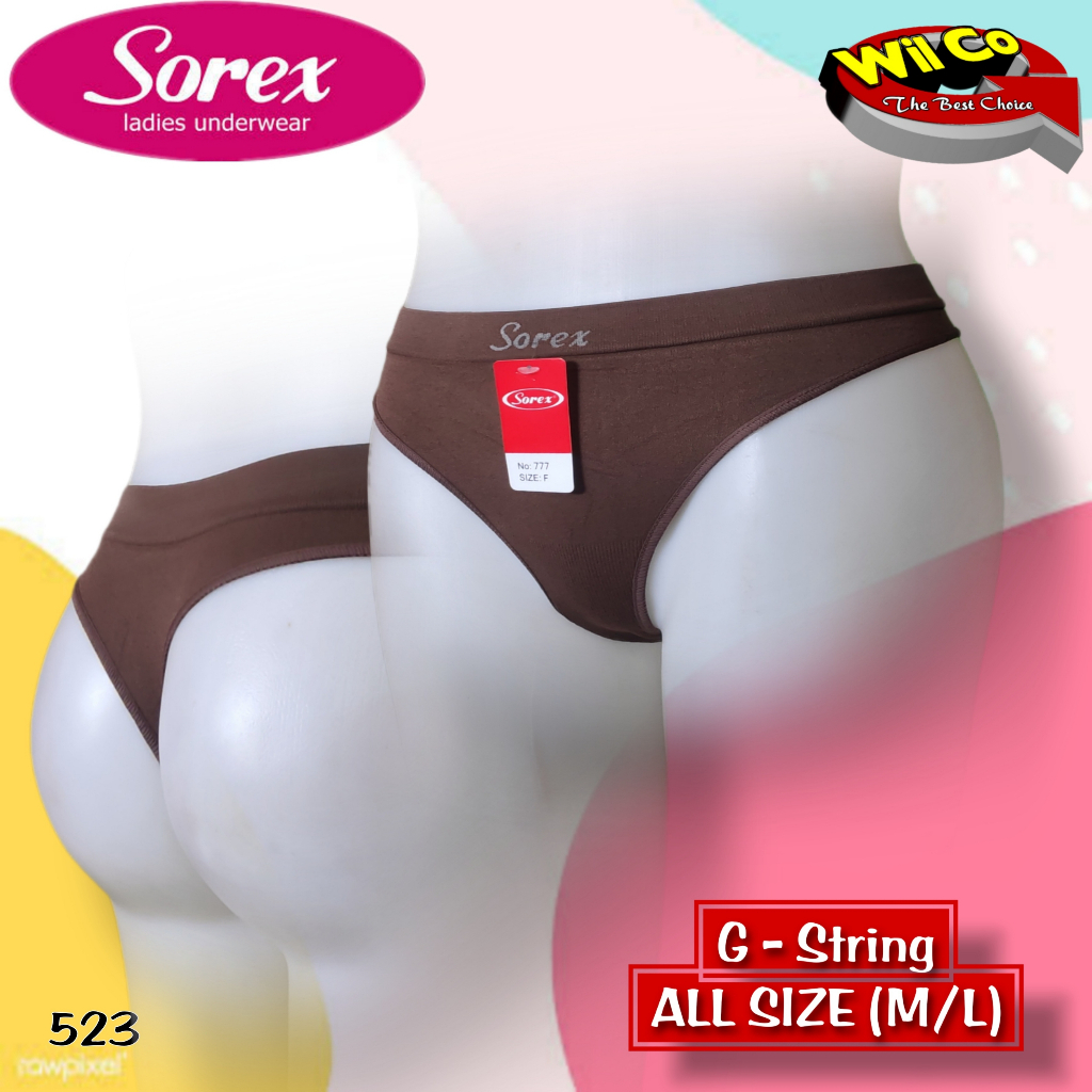 K523 - (Harga Per 1 Potong) CELANA DALAM GSTRING PAKAIAN WANITA PAKAIAN DALAM WANITA SOREX RAJUT FREESIZE