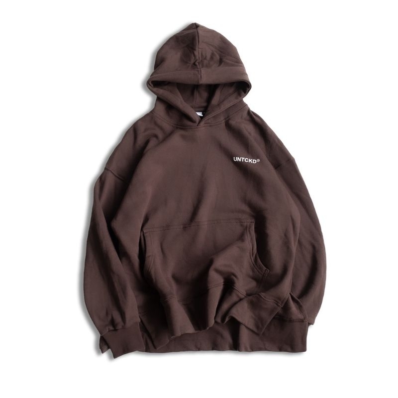 Defect Sale UNTCKD Flare Hoodie Dark Brown